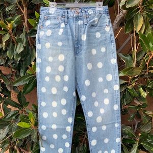 J.crew polka dot denim